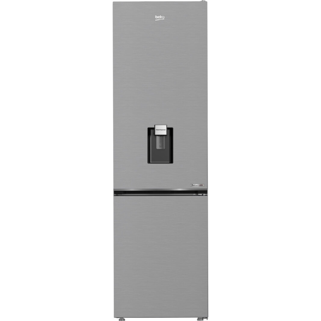 Combina frigorifica Beko B5RCNA406DHXB1, 355 l, No Frost, AeroFlow, HarvestFresh, Dispenser apa, MaxStore, Inox Look, Clasa C