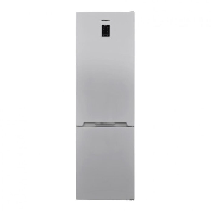 Combina frigorifica Heinner HCNF-V366SE++, No Frost, Freezer Shield, Control umiditate, Chiller, LED, Clasa E, 366 l, Argintiu Combina frigorifica Heinner HCNF-V366SE++, No Frost, Freezer Shield, Control umiditate, Chiller, LED, Clasa E, 366 l, Argintiu