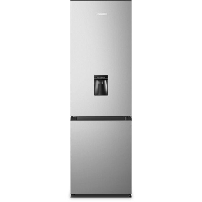 Combina frigorifica Heinner HC-HS268SWDE++, 268 L, Control mecanic, Termostat reglabil, Iluminare LED, Dozator de apa, Clasa E Combina frigorifica Heinner HC-HS268SWDE++, 268 L, Control mecanic, Termostat reglabil, Iluminare LED, Dozator de apa, Clasa E