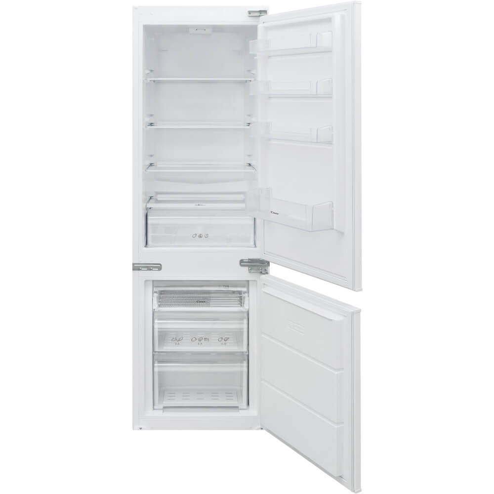 Combina frigorifica incorporabila Candy BCBS 172 T/N, 248 l, Usa reversibila, Sistem de ventilatie Air, Clasa F, H 177 cm, Alb Combina frigorifica incorporabila Candy BCBS 172 T/N, 248 l, Usa reversibila, Sistem de ventilatie Air, Clasa F, H 177 cm, Alb