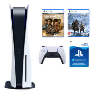 Consola PS5 SONY C Chassis 825GB, God of War Ragnarok, Uncharted Legacy of Thieves Collection, Card Sony PlayStation Store 100 Ron Consola PS5 SONY C Chassis 825GB, God of War Ragnarok, Uncharted Legacy of Thieves Collection, Card Sony PlayStation Store 100 Ron