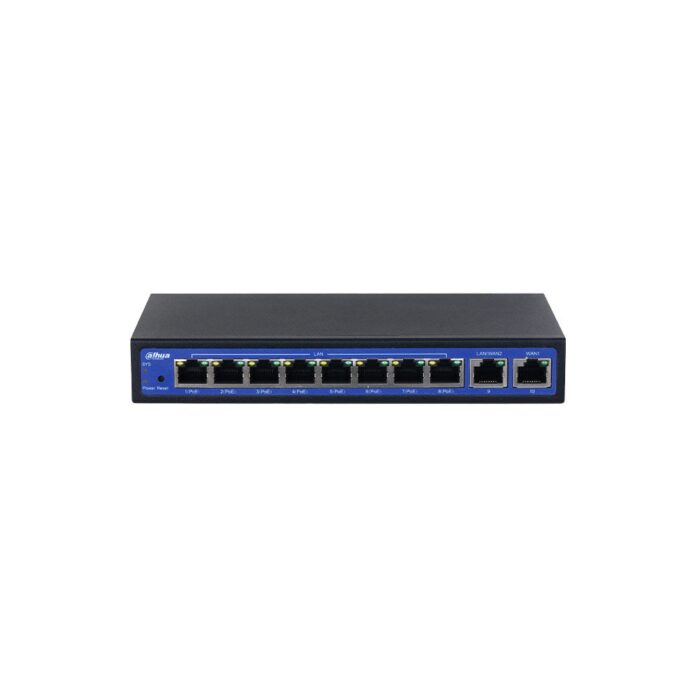 Controller wireless Gigabit PoE Dahua EAC10-P, 10 porturi, buget 60 W, 500 Mbps, 10 AP-uri, 1000 utilizatori