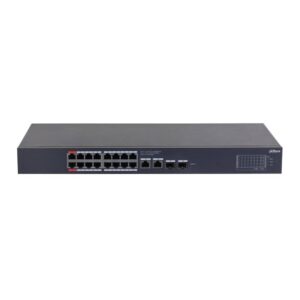 Switch rackabil cu 20 porturi Dahua CS4220-16GT-240, 16 porturi PoE, 2 porturi SFP, 2 porturi RJ-45 uplink, PoE Watchdog, Cloud Management Switch rackabil cu 20 porturi Dahua CS4220-16GT-240, 16 porturi PoE, 2 porturi SFP, 2 porturi RJ-45 uplink, PoE Watchdog, Cloud Management