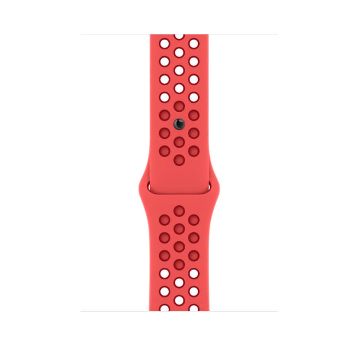 Curea pentru Apple Watch 45mm, Nike Sport Band, Bright Crimson/Gym Red Curea pentru Apple Watch 45mm, Nike Sport Band, Bright Crimson/Gym Red