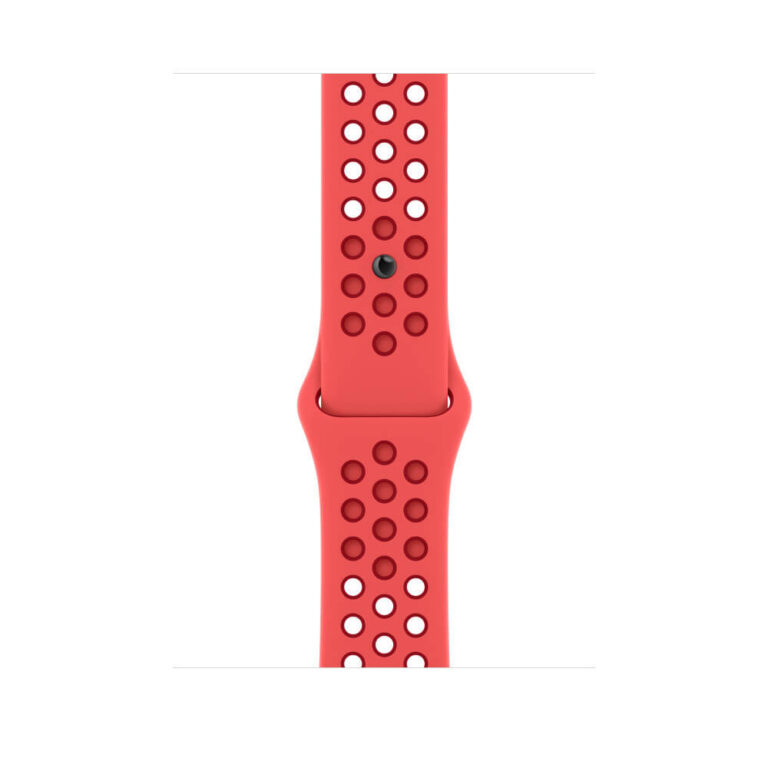 Curea pentru Apple Watch 45mm, Nike Sport Band, Bright Crimson/Gym Red
