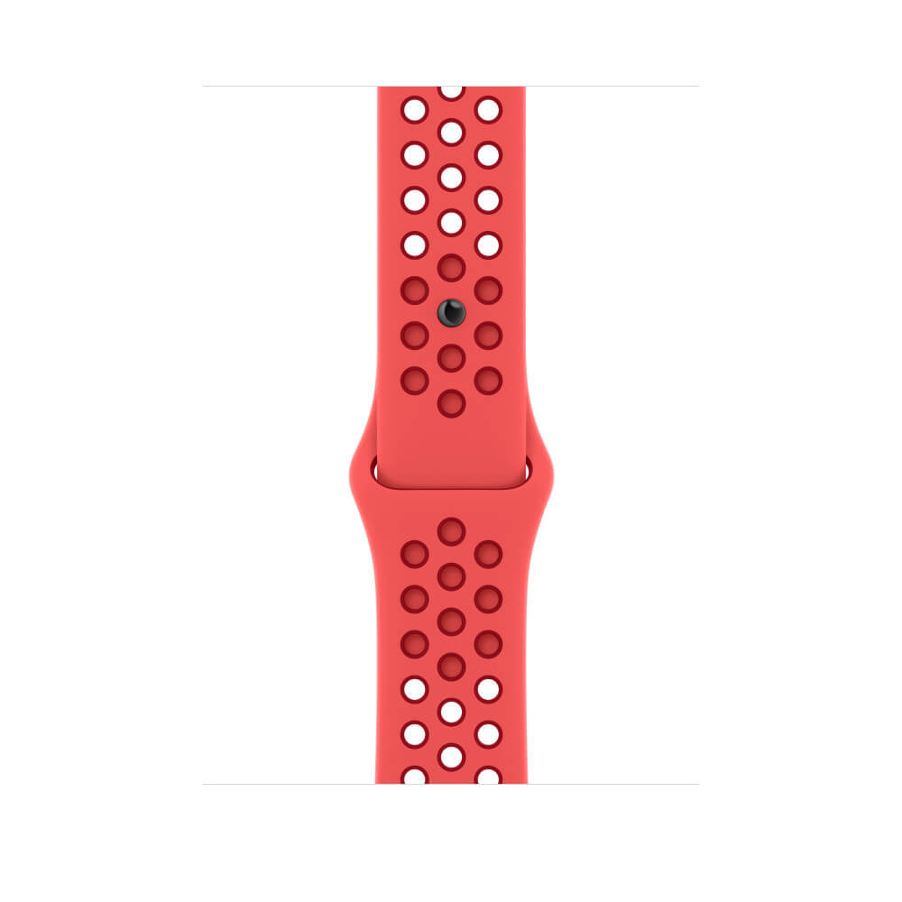 Curea pentru Apple Watch 45mm, Nike Sport Band, Bright Crimson/Gym Red Curea pentru Apple Watch 45mm, Nike Sport Band, Bright Crimson/Gym Red
