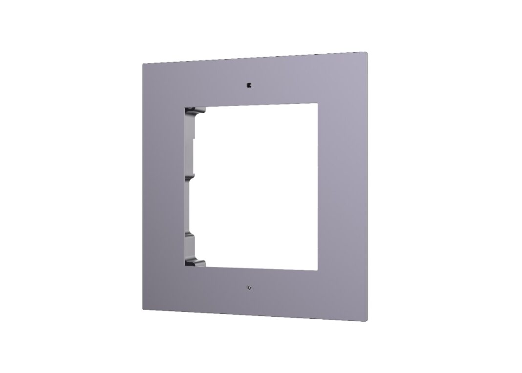 Cutie din aliaj de aluminiu pentru montaj ingropat, dedicat unui modul video interfon Hikvision DS-KD-ACF1
