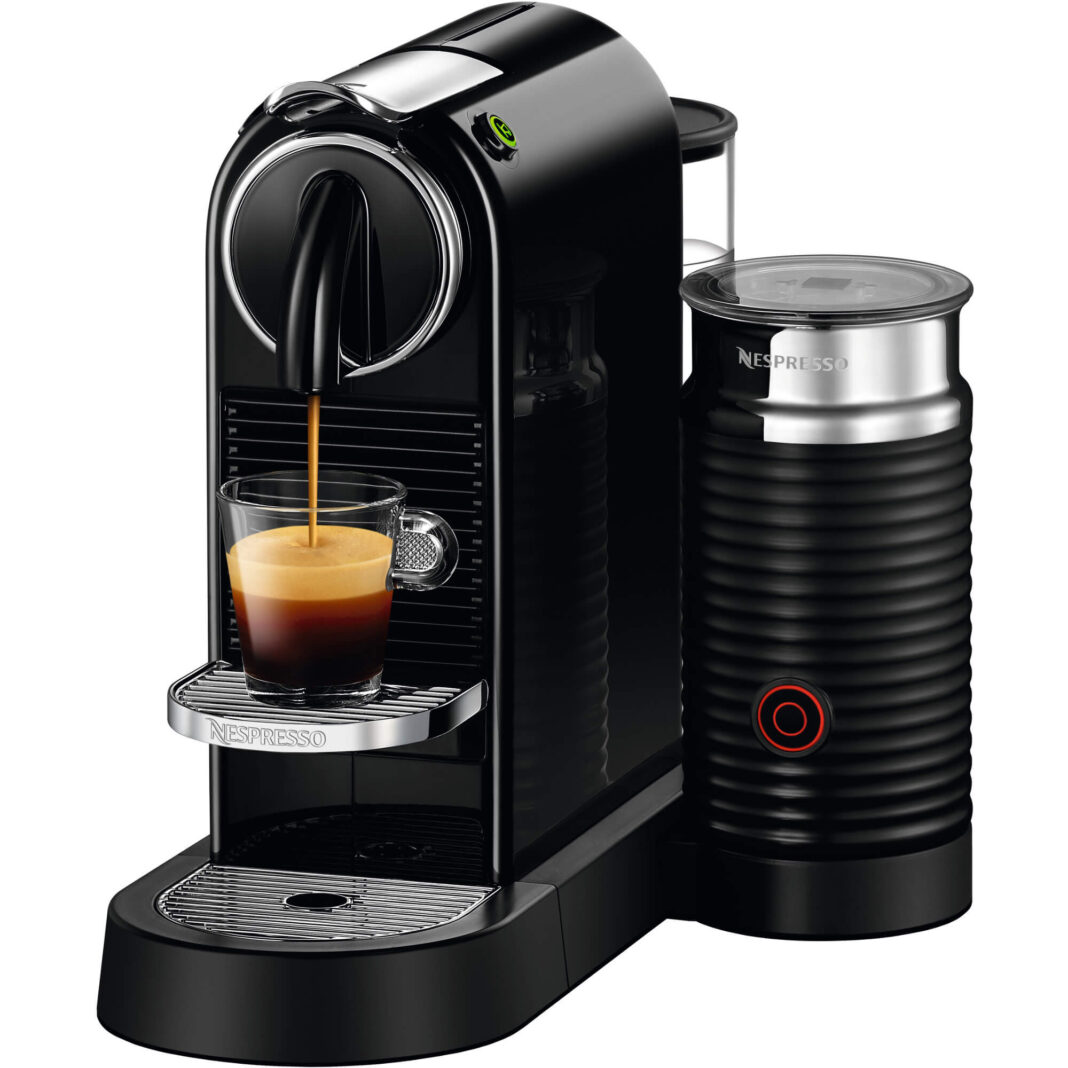 Espressor Nespresso Citiz&Milk D123, 1710 W, 1 L, 19 bar, Negru Espressor Nespresso Citiz&Milk D123, 1710 W, 1 L, 19 bar, Negru