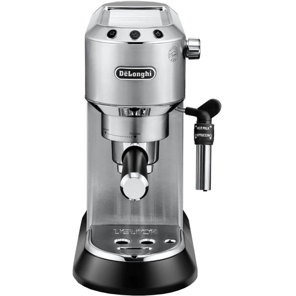 Espressor manual DeLonghi Dedica Style EC 685.M, 1350 W, 1.1 L, 15 bar, Argintiu Espressor manual DeLonghi Dedica Style EC 685.M, 1350 W, 1.1 L, 15 bar, Argintiu