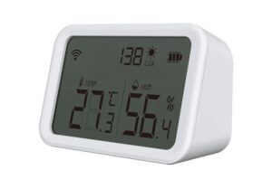 Detector de umiditate si temperatura Wireless, cu Wi-Fi, control de pe telefon, Tuya RH-TH02W Detector de umiditate si temperatura Wireless, cu Wi-Fi, control de pe telefon, Tuya RH-TH02W