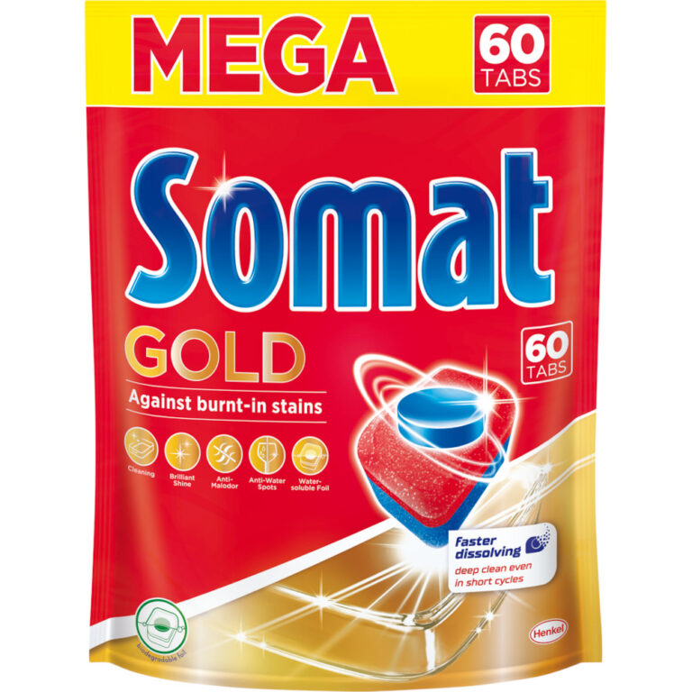 Detergent tablete pentru masina de spalat vase Somat Gold, 60 tablete