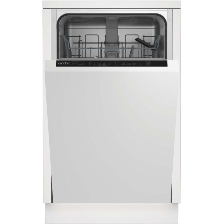 Masina de spalat vase incorporabila Arctic DIS1502, 10 seturi, 5 programe, AquaProtect, Eco50, Mini35, Intensiv 70, Uscare suplimentara, Clasa E
