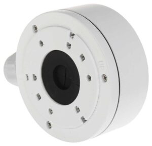 Doza de conexiuni Hikvision DS-1280ZJ-XS, din aluminiu, diametru 100mm, adancime 43.2mm, Alb Doza de conexiuni Hikvision DS-1280ZJ-XS, din aluminiu, diametru 100mm, adancime 43.2mm, Alb