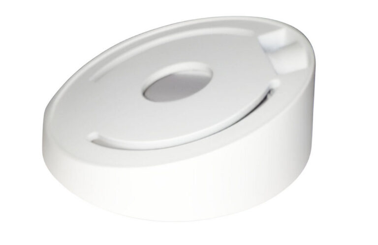 Doza inclinata de montaj pe tavan pentru camere dome, plastic, alba, 111 x 39.2mm, Hikvision DS-1259ZJ