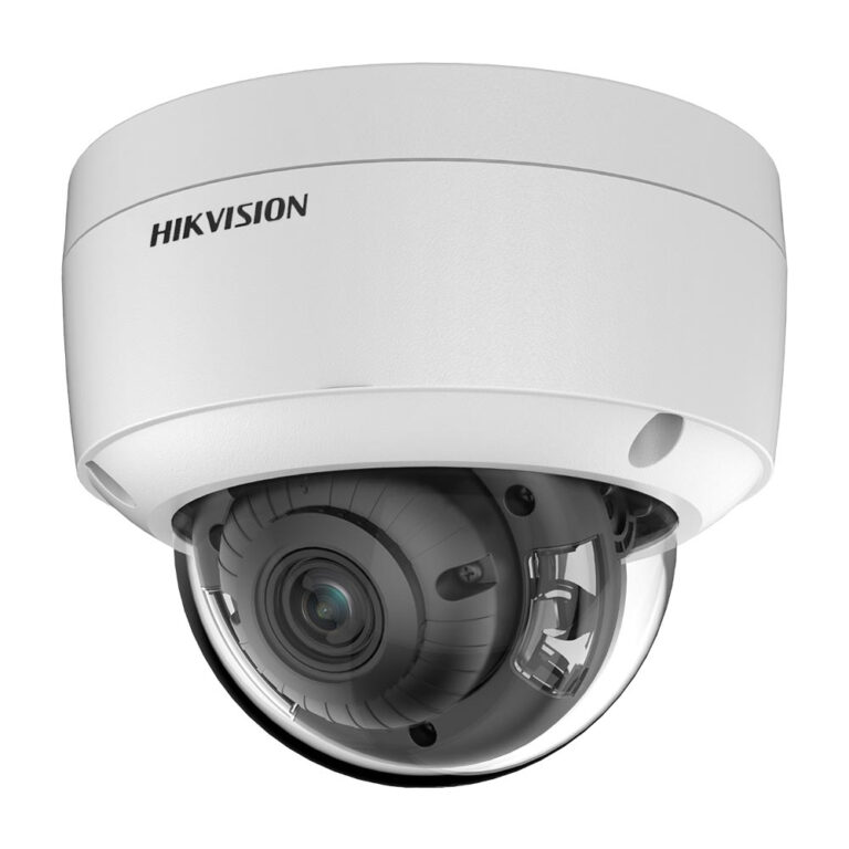 Camera supraveghere IP Dome Hikvision ColorVu DS-2CD2147G2-LSU(2.8MM)(C), 4 MP, 2.8 mm, lumina alba 30 m, PoE, microfon, slot card