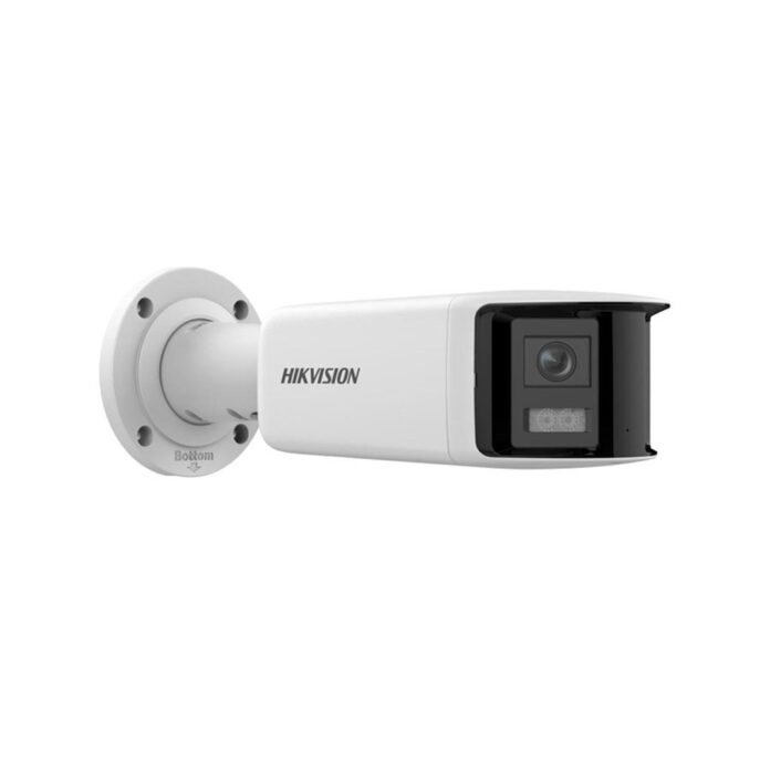 Camera supraveghere exterior IP panoramica AcuSense HikVision DS-2CD2T66G2PISUSL, 6 MP, 2 x 2.8 mm, IR 40 m, slot card, microfon si difuzor, PoE, stroboscop, sirena Camera supraveghere exterior IP panoramica AcuSense HikVision DS-2CD2T66G2PISUSL, 6 MP, 2 x 2.8 mm, IR 40 m, slot card, microfon si difuzor, PoE, stroboscop, sirena