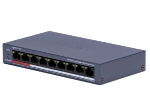Switch Hikvision 8 porturi PoE, 1 port 100Mbps RJ45, 80W PoE budget, carcasa metalica, DS-3E0109P-E/M(C) Switch Hikvision 8 porturi PoE, 1 port 100Mbps RJ45, 80W PoE budget, carcasa metalica, DS-3E0109P-E/M(C)