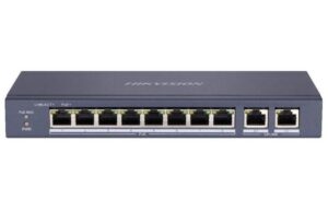 Switch PoE Hikvision DS-3E0310P-E/M 10 Porturi, 8 PoE, 2x RJ45 GB, 60W, carcasa metalica Switch PoE Hikvision DS-3E0310P-E/M 10 Porturi, 8 PoE, 2x RJ45 GB, 60W, carcasa metalica