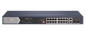 Switch Gigabit Hikvision DS-3E0520HP-E, 16 porturi PoE, 2x SPF, 2x RJ45, putere PoE 225W Switch Gigabit Hikvision DS-3E0520HP-E, 16 porturi PoE, 2x SPF, 2x RJ45, putere PoE 225W