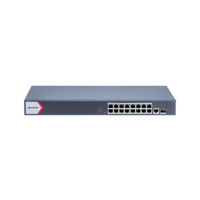 Switch rackabil cu 16 porturi PoE Hikvision DS-3E1518P-EI/M, 1 port RJ-45, 1 port optic, 56 Gbps, 41.66 Mpps, MAC 8K, 300 m, management cloud, PoE Watchdog Switch rackabil cu 16 porturi PoE Hikvision DS-3E1518P-EI/M, 1 port RJ-45, 1 port optic, 56 Gbps, 41.66 Mpps, MAC 8K, 300 m, management cloud, PoE Watchdog