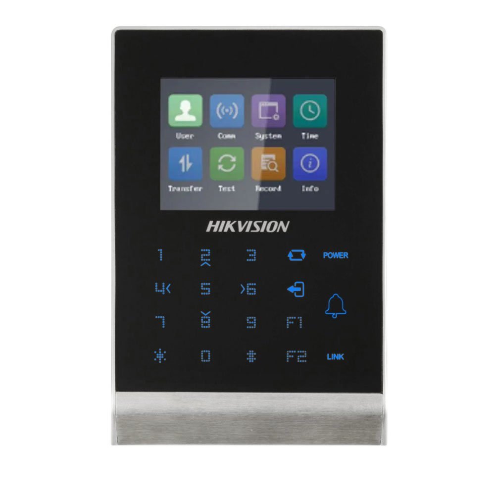 Cititor de proximitate standalone cu tastatura RFID Hikvision DS-K1T105AM, WiFi, 2.8 inch, Wiegand, Mifare, 100.000 carduri, 300.000 evenimente Cititor de proximitate standalone cu tastatura RFID Hikvision DS-K1T105AM, WiFi, 2.8 inch, Wiegand, Mifare, 100.000 carduri, 300.000 evenimente
