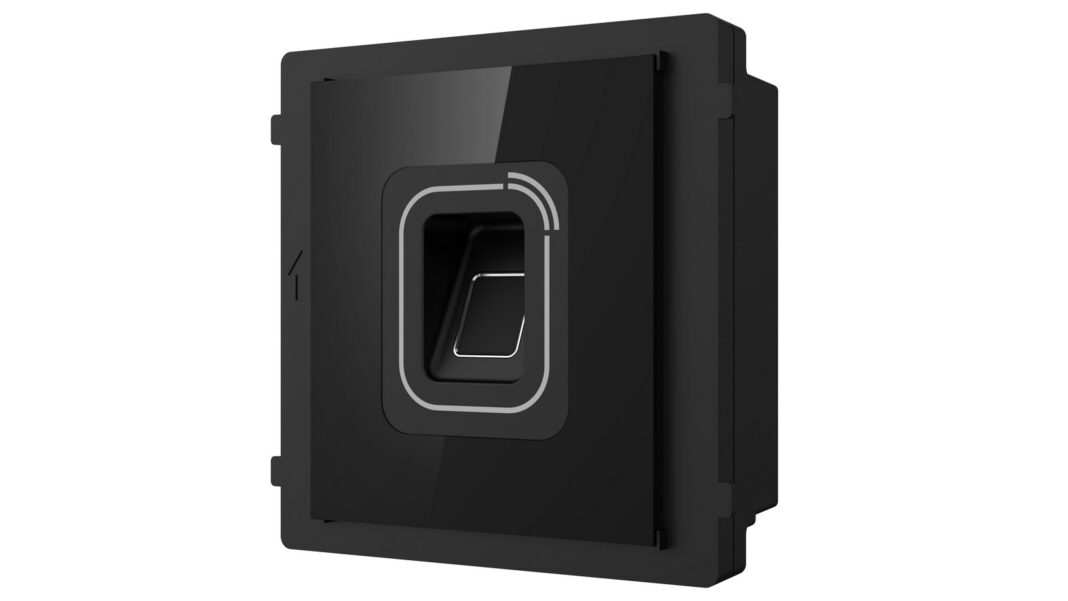 Control acces cu amprenta si card pentru videointerfon modular Hikvision DS-KD-MFB, M1/Desfire 13.56MHz, 1000 amprente, 6000 carduri, IP65