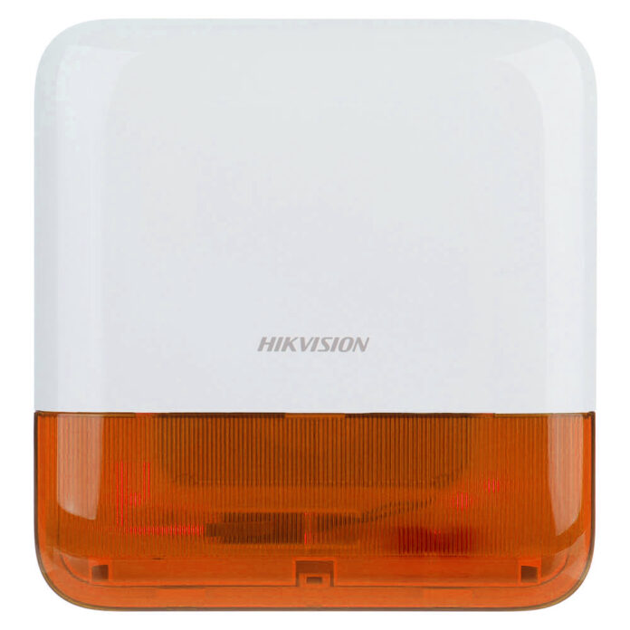 Sirena stroboscopica wireless de exterior Hikvision AX PRO DS-PS1-E-WE-O, 110 dB, 868 MHz, RF 1600 m Sirena stroboscopica wireless de exterior Hikvision AX PRO DS-PS1-E-WE-O, 110 dB, 868 MHz, RF 1600 m