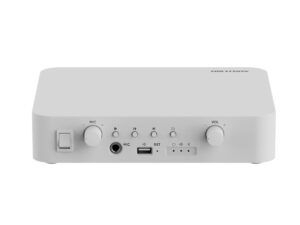 Amplificator IP adresare publica Hikvision DS-QAE1A40G1-VB, 40W, 100V, 1 zona, USB, Bluetooth, MIC 6.3mm, RCA, memorie interna 4GB, RJ45 Amplificator IP adresare publica Hikvision DS-QAE1A40G1-VB, 40W, 100V, 1 zona, USB, Bluetooth, MIC 6.3mm, RCA, memorie interna 4GB, RJ45