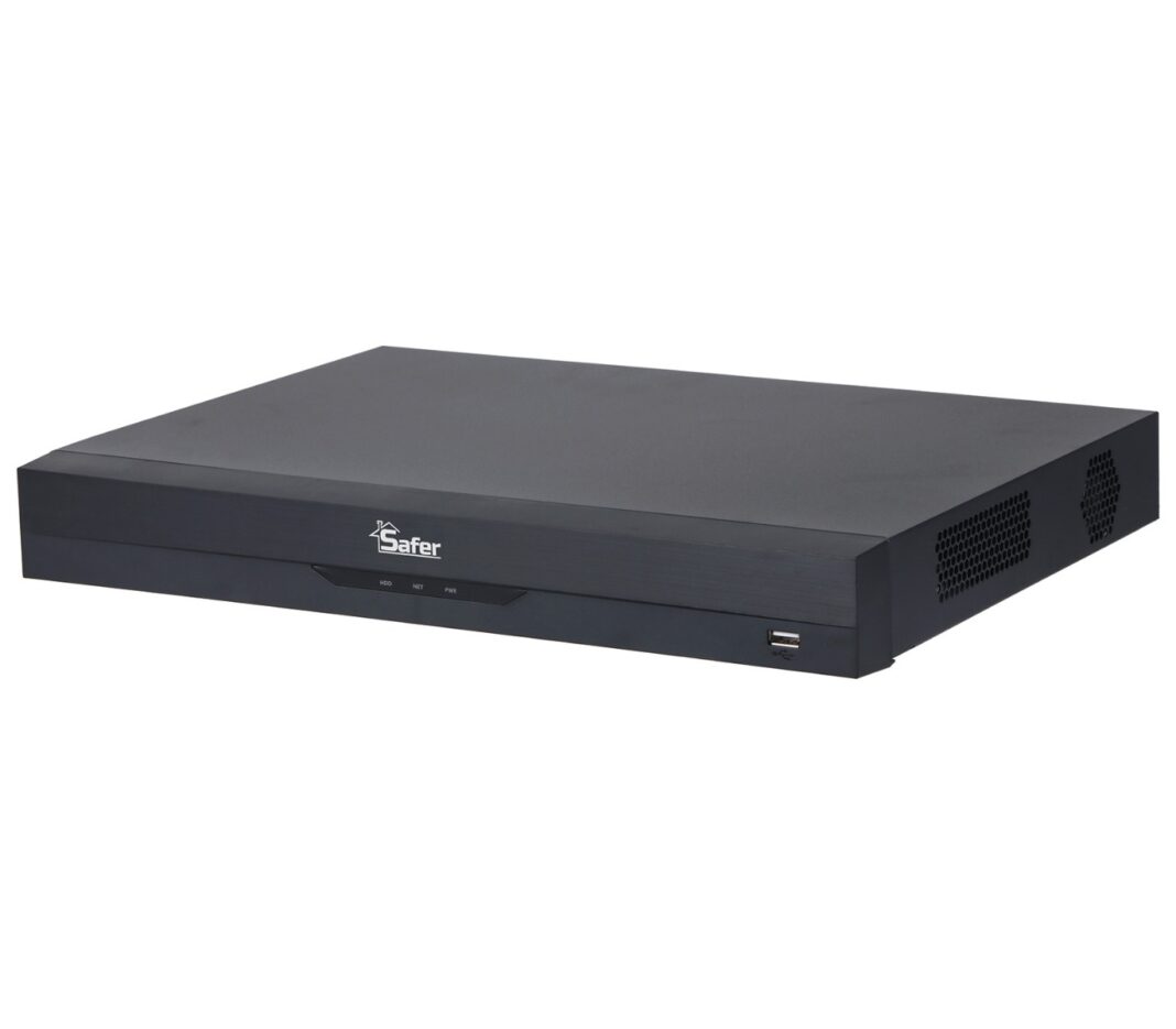 DVR 16 canale, 5MP, Pentabrid, Functii AI, Recunoastere faciala, Detectare miscare, 2x SATA, Safer SAF-5216AN-I3
