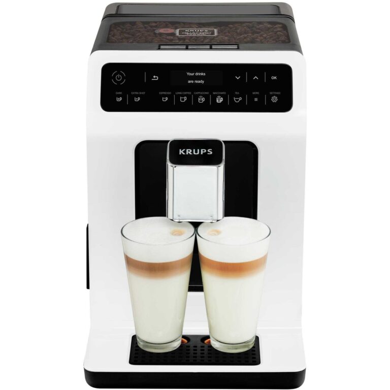 Espressor automat Krups Evidence EA890110, 1450 W, 2.3 L, 15 bar, Alb/Negru