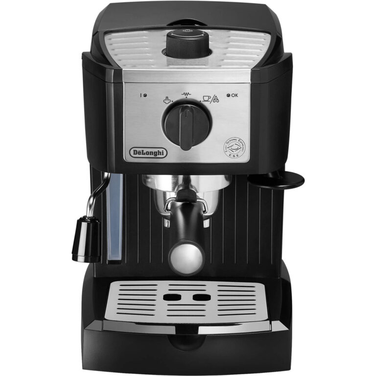 Espressor manual DeLonghi EC157.B, 1100 W, 1 L, 15 bar, Negru