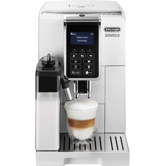 Espressor automat DeLonghi Dinamica ECAM 350.55.W, 1450 W, 1.8 L, 15 bar, Alb Espressor automat DeLonghi Dinamica ECAM 350.55.W, 1450 W, 1.8 L, 15 bar, Alb