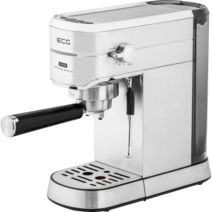 Espressor manual ECG ESP 20501, 1450 W, 1.25 L, 20 bar, Compatibil Nespresso, Dispozitiv spumare, Argintiu Espressor manual ECG ESP 20501, 1450 W, 1.25 L, 20 bar, Compatibil Nespresso, Dispozitiv spumare, Argintiu