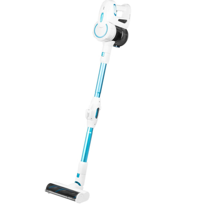 Aspirator vertical portabil 2 in 1 ECG VT 5220 Flex Clean, 150 W, 0.5 l, Cyclone, 22.2 V Li-ion, HEPA H12, Alb/Albastru Aspirator vertical portabil 2 in 1 ECG VT 5220 Flex Clean, 150 W, 0.5 l, Cyclone, 22.2 V Li-ion, HEPA H12, Alb/Albastru