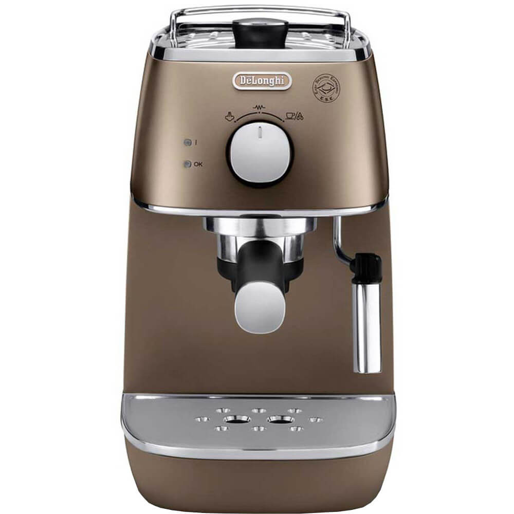 Espressor manual DeLonghi Distinta ECI341.BZ, 1100 W, 1 L, 15 bar, Bronz Espressor manual DeLonghi Distinta ECI341.BZ, 1100 W, 1 L, 15 bar, Bronz