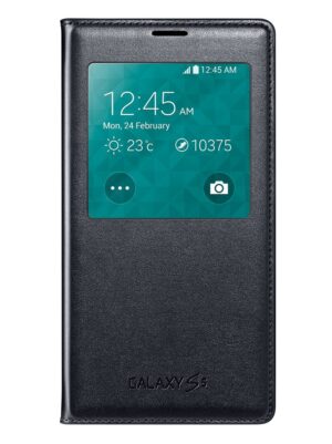 Husa Samsung S View Cover EF-CG900BBEGWW pentru Galaxy S5, Negru Husa Samsung S View Cover EF-CG900BBEGWW pentru Galaxy S5, Negru
