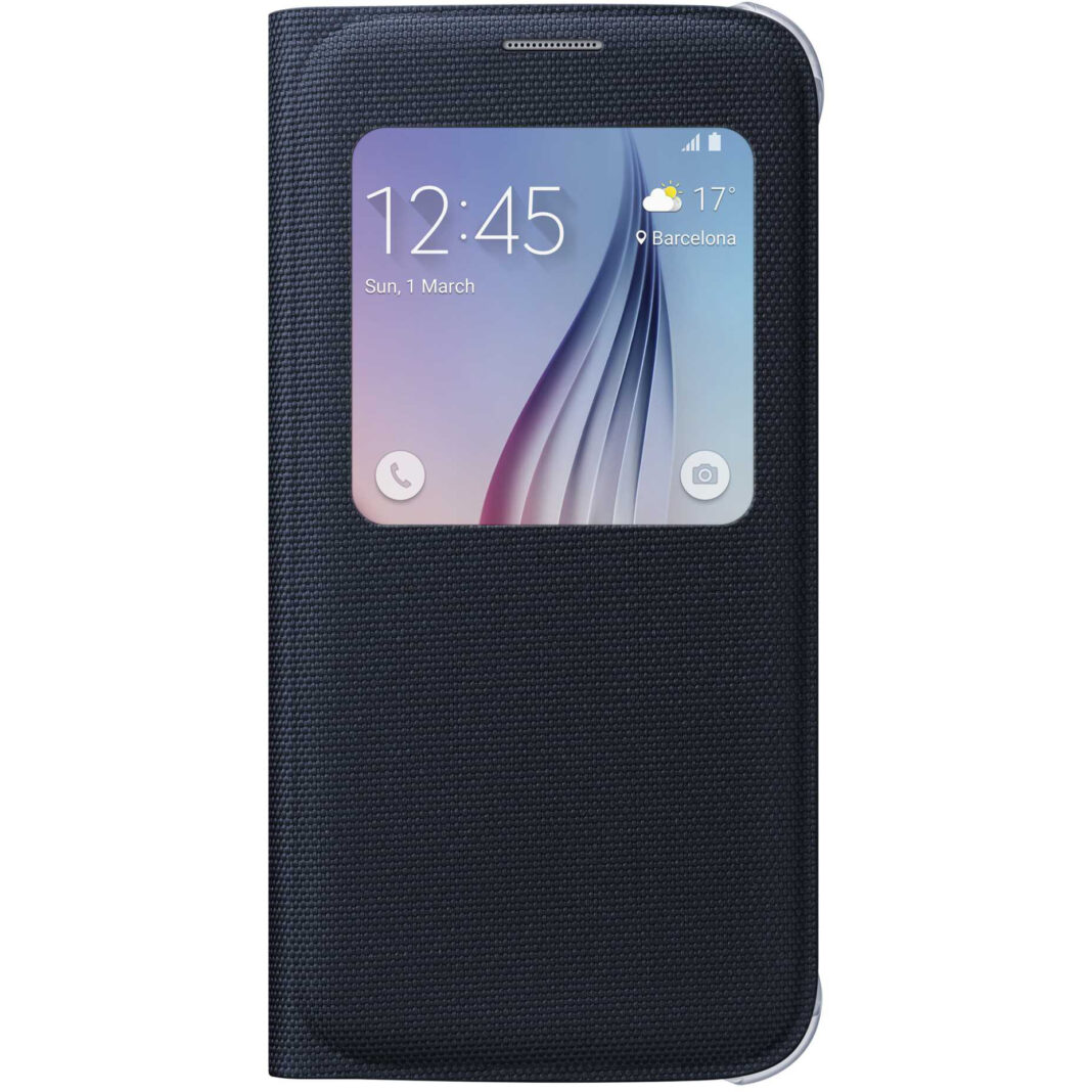 Husa Samsung S View Cover (Fabric) EF-CG920BBEGWW pentru Galaxy S6, Albastru inchis Husa Samsung S View Cover (Fabric) EF-CG920BBEGWW pentru Galaxy S6, Albastru inchis