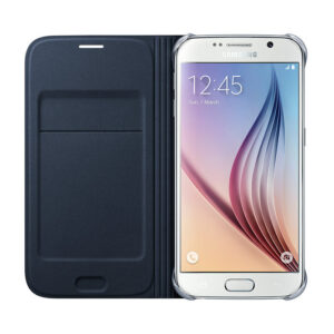 Husa Flip Wallet Samsung pentru Galaxy S6, Albastru Husa Flip Wallet Samsung pentru Galaxy S6, Albastru