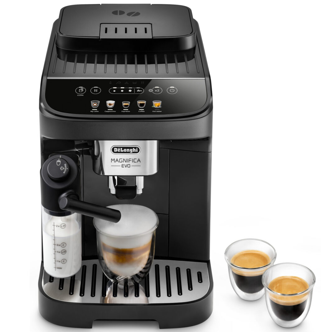 Espressor automat DeLonghi ECAM290.61.B, 1450 W, 1.8 L, 15 bar, Ecran tactil, Suport reglabil, Meniu de retete, 13 setari de macinare, Sistem spumare lapte, Negru Espressor automat DeLonghi ECAM290.61.B, 1450 W, 1.8 L, 15 bar, Ecran tactil, Suport reglabil, Meniu de retete, 13 setari de macinare, Sistem spumare lapte, Negru