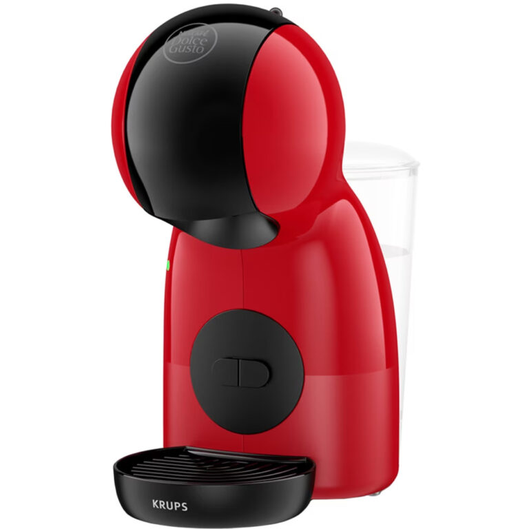 Espressor cu capsule Krups NESCAFE Dolce Gusto Piccolo XS KP1A3510, 1600W, 15 bari presiune, capacitate rezervor 0.8 L, functie Eco, negru & rosu