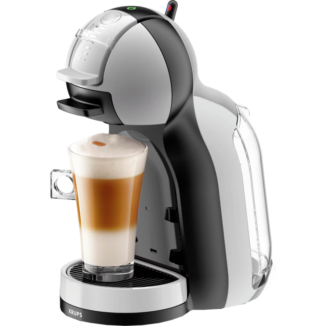 Espressor Krups cu capsule NESCAFE Dolce Gusto Mini Me KP123B10, 15 bari presiune, 1500 W, capacitate rezervor 0.8 L, functie Eco, gri Espressor Krups cu capsule NESCAFE Dolce Gusto Mini Me KP123B10, 15 bari presiune, 1500 W, capacitate rezervor 0.8 L, functie Eco, gri