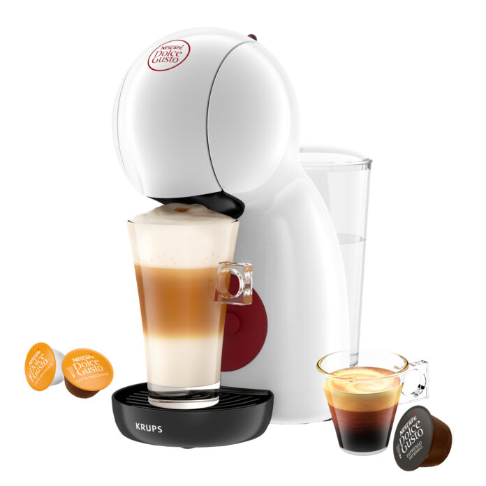 Espressor cu capsule Krups NESCAFE Dolce Gusto Piccolo XS KP1A3110, 1600W, 15 bari, capacitate rezervor 0.8 L, functie eco, alb & rosu Espressor cu capsule Krups NESCAFE Dolce Gusto Piccolo XS KP1A3110, 1600W, 15 bari, capacitate rezervor 0.8 L, functie eco, alb & rosu