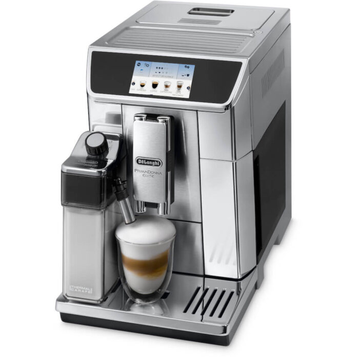 Espressor automat DeLonghi Primadonna Elite ECAM 650.75MS 1450W, 19 bar, 1.8 L, Argintiu Espressor automat DeLonghi Primadonna Elite ECAM 650.75MS 1450W, 19 bar, 1.8 L, Argintiu