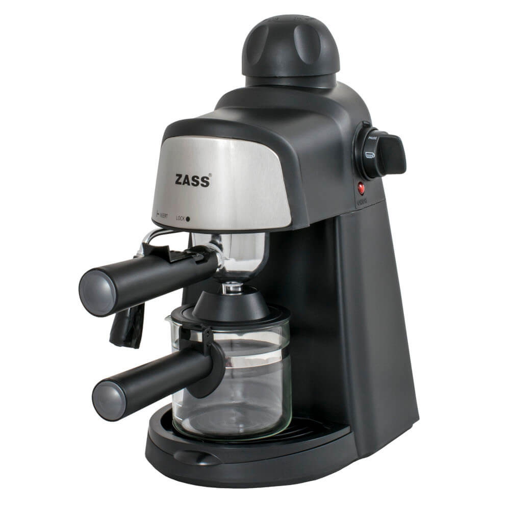 Espressor manual Zass ZEM 05, 800 W, 3.5 Bar, Dispozitiv Manual Spumare, Negru Espressor manual Zass ZEM 05, 800 W, 3.5 Bar, Dispozitiv Manual Spumare, Negru