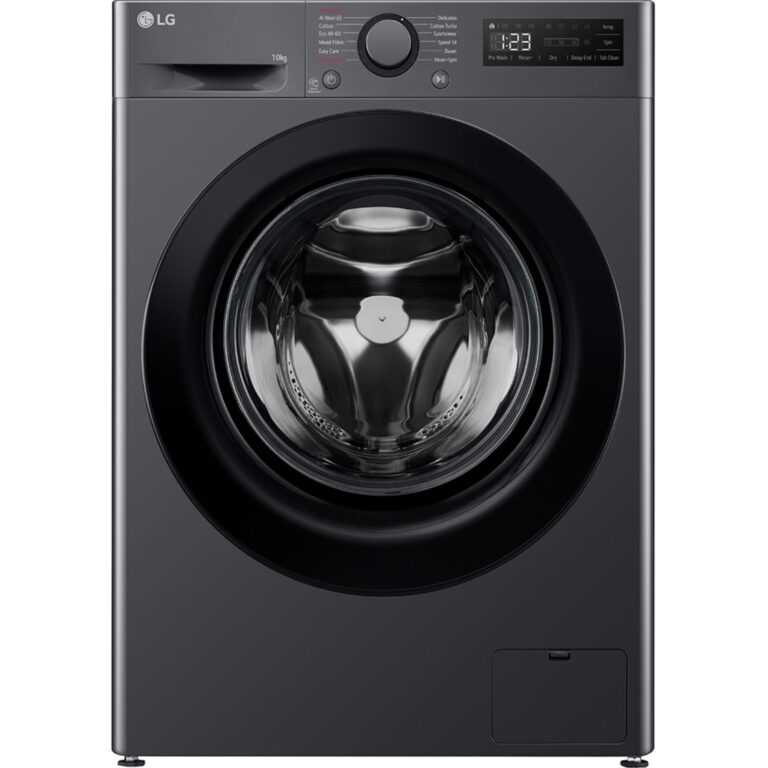 Masina de spalat rufe frontala LG F4WR510SBM, AI Direct Drive, 10 kg, 1400rpm, Clasa A, AI Wash, Smart Diagnosis, Negru