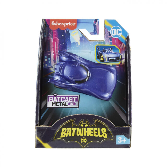 Fisher Price Batwheels Masinuta Metalica Batmobile 1:55 Fisher Price Batwheels Masinuta Metalica Batmobile 1:55
