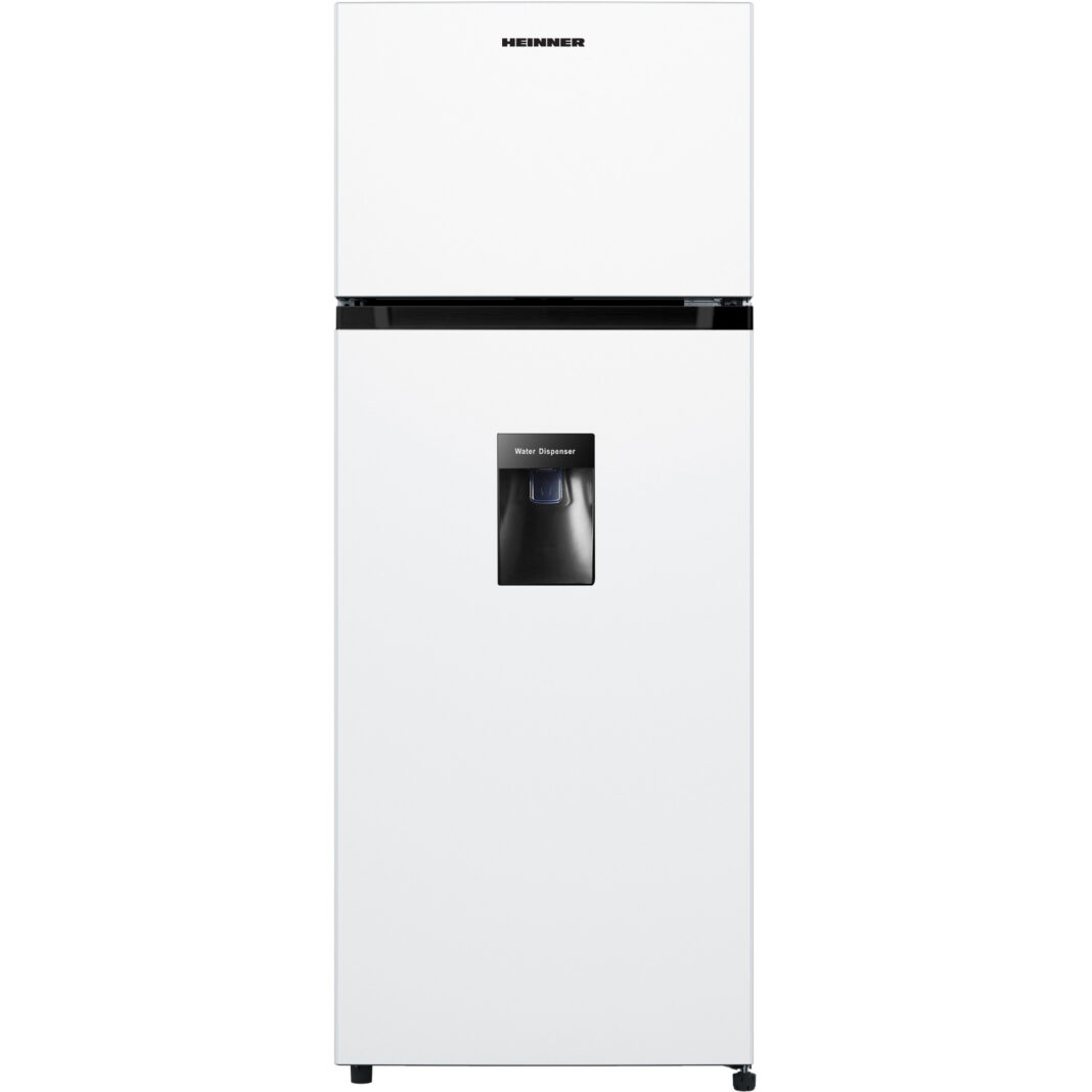 Frigider cu 2 usi Heinner HF-205WDF+, 206 L, 143.4 cm, Dozator Apa, Clasa F, Alb Frigider cu 2 usi Heinner HF-205WDF+, 206 L, 143.4 cm, Dozator Apa, Clasa F, Alb