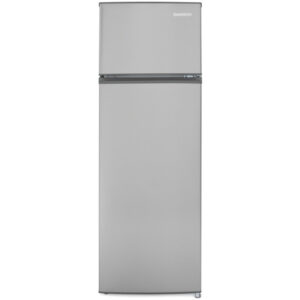 Frigider cu doua usi Daewoo DTS-240MEX, 235 l, Control mecanic, Inox, Clasa E Frigider cu doua usi Daewoo DTS-240MEX, 235 l, Control mecanic, Inox, Clasa E