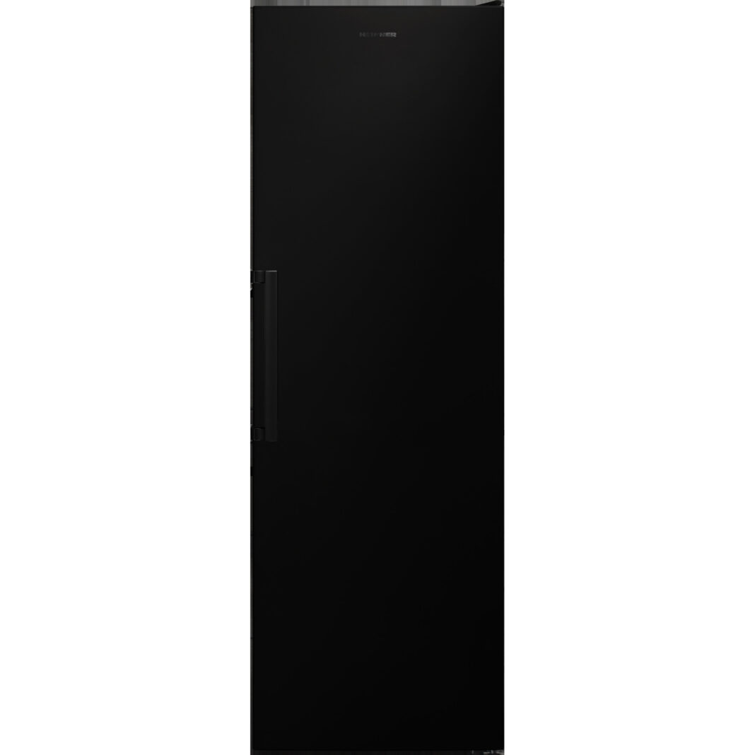 Frigider cu o usa Heinner HF-V401NFBKE++, Functie super racire, 389 l, Full No Frost, Clasa E