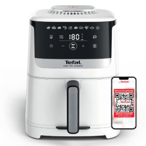 Friteuza cu aer cald Tefal Easy Fry Silence EY552DE0, 1670W, 5L, 10 programe automate, Gatire silentioasa, Tehnologia Extra-Crisp, Cronometru, temperatura ajustabila (Argintiu/ negru) Friteuza cu aer cald Tefal Easy Fry Silence EY552DE0, 1670W, 5L, 10 programe automate, Gatire silentioasa, Tehnologia Extra-Crisp, Cronometru, temperatura ajustabila (Argintiu/ negru)